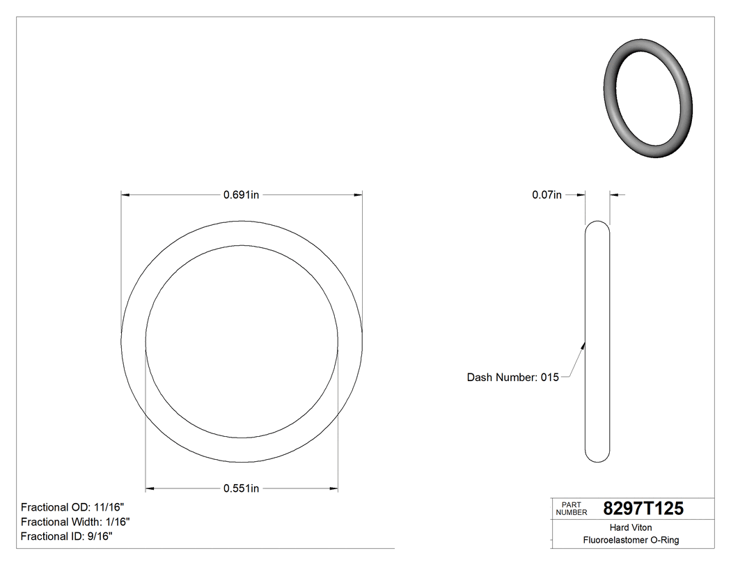 Technical drawing - 8297T125